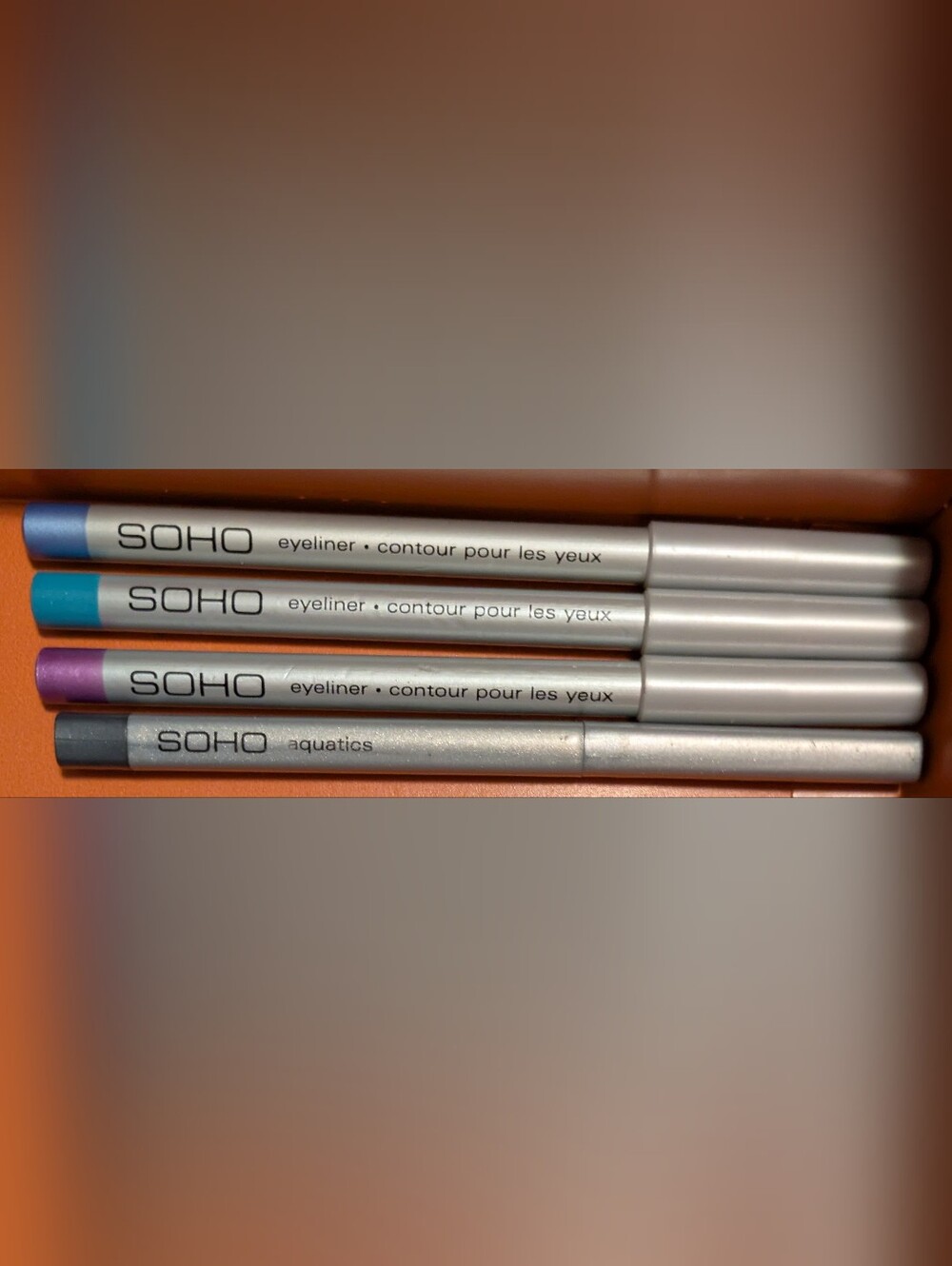 Soho Women Eyeliner Set — Blue, Teal, Purple, Silver
